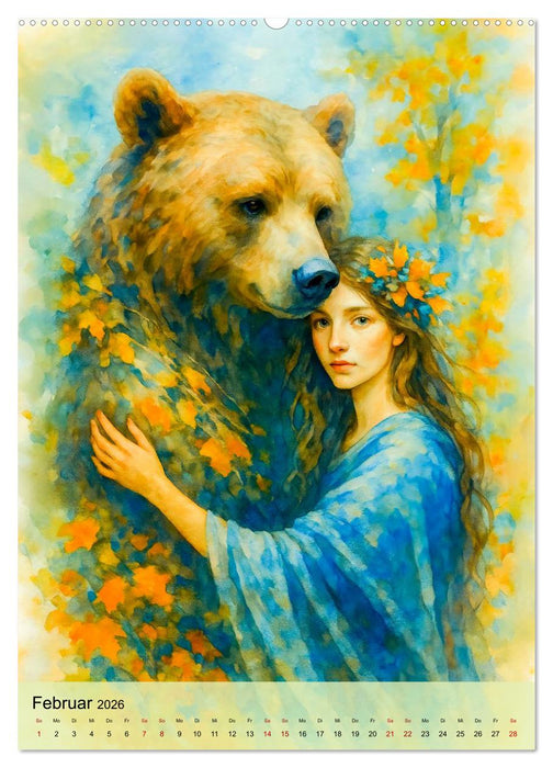 Mystische Druiden - Verbindung von Mythos, Natur und Magie (CALVENDO Wandkalender 2026)