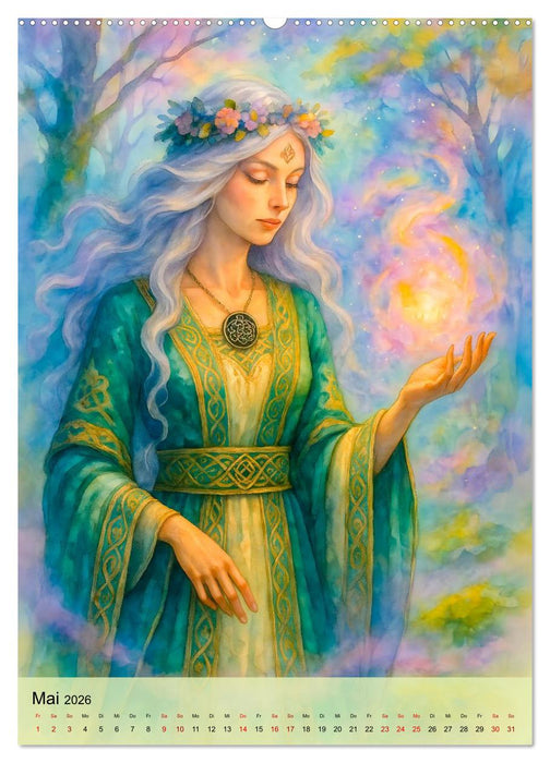 Mystische Druiden - Verbindung von Mythos, Natur und Magie (CALVENDO Wandkalender 2026)