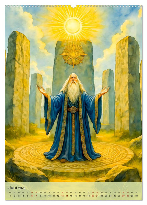 Mystische Druiden - Verbindung von Mythos, Natur und Magie (CALVENDO Wandkalender 2026)