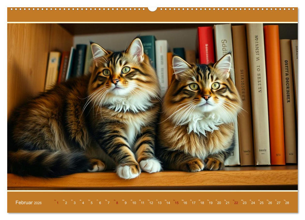 Maine Coon - Intelligent und verspielt (CALVENDO Wandkalender 2026)