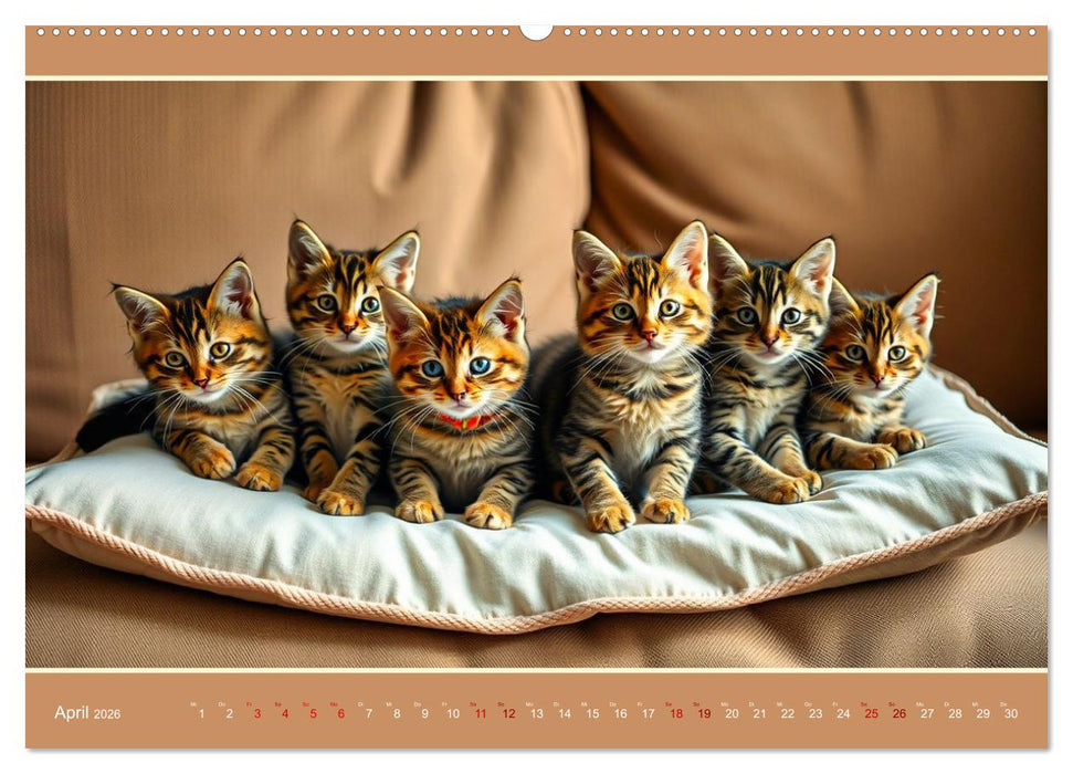 Maine Coon - Intelligent und verspielt (CALVENDO Premium Wandkalender 2026)