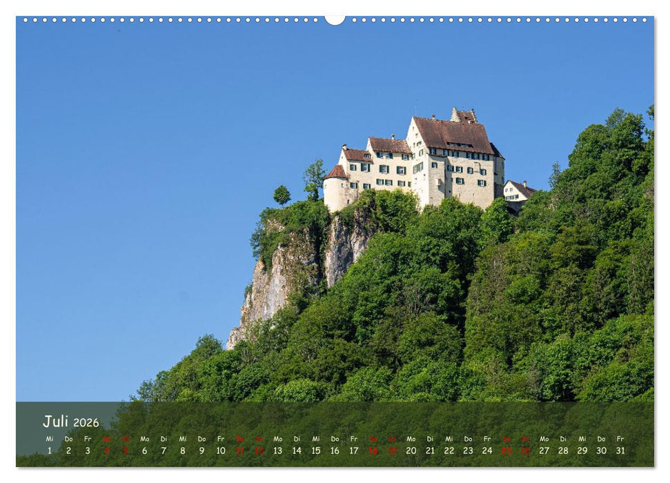 Festungen und Schlösser auf der Schwäbischen Alb (CALVENDO Premium Wandkalender 2026)