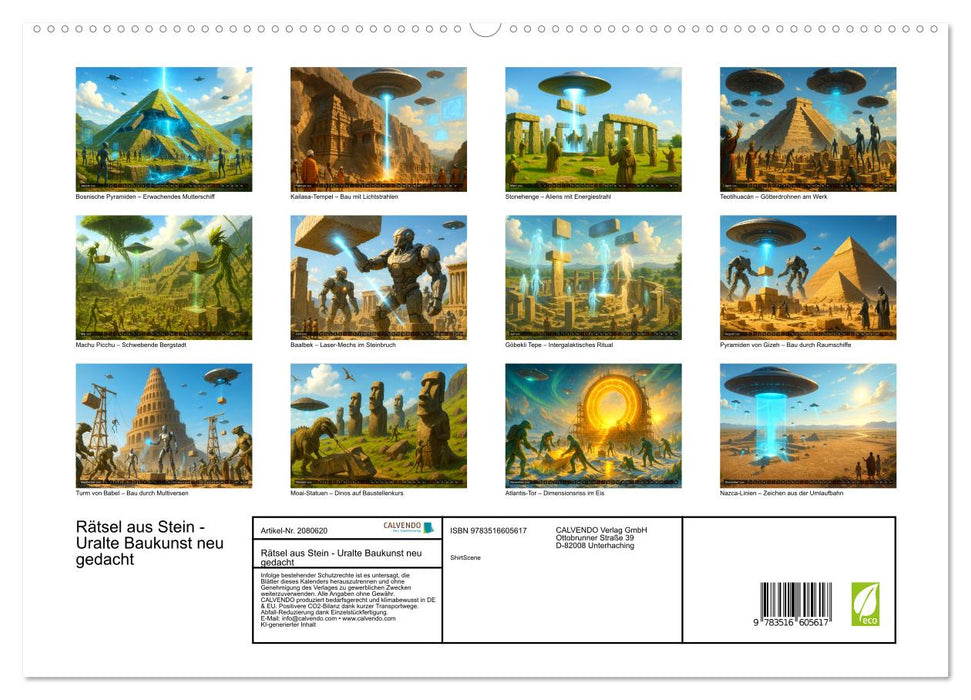Rätsel aus Stein - Uralte Baukunst neu gedacht (CALVENDO Premium Wandkalender 2026)