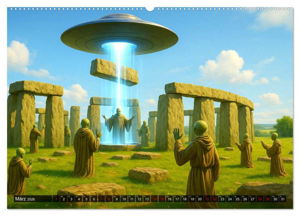 Rätsel aus Stein - Uralte Baukunst neu gedacht (CALVENDO Premium Wandkalender 2026)