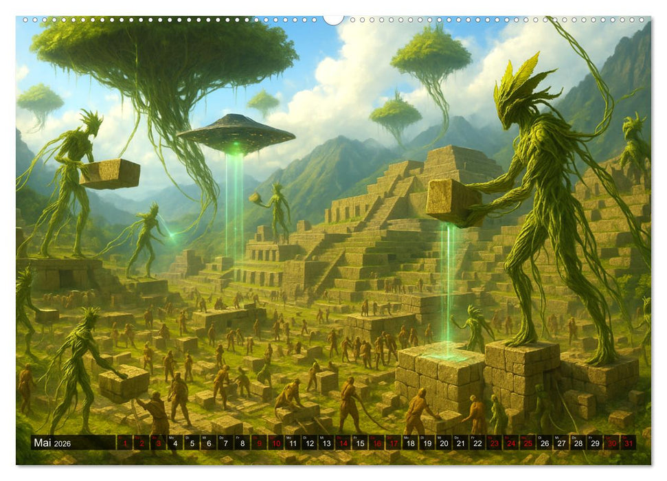 Rätsel aus Stein - Uralte Baukunst neu gedacht (CALVENDO Premium Wandkalender 2026)