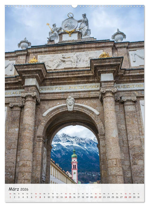 Innsbruck - Zwischen Gassen und Geschichte (CALVENDO Premium Wandkalender 2026)