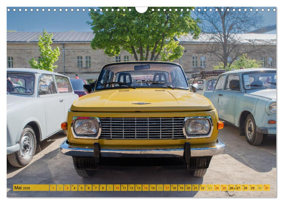 Duroplast & Diesel - DDR Fahrzeuge die keiner vergisst von Tanja Riedel (CALVENDO Wandkalender 2026)