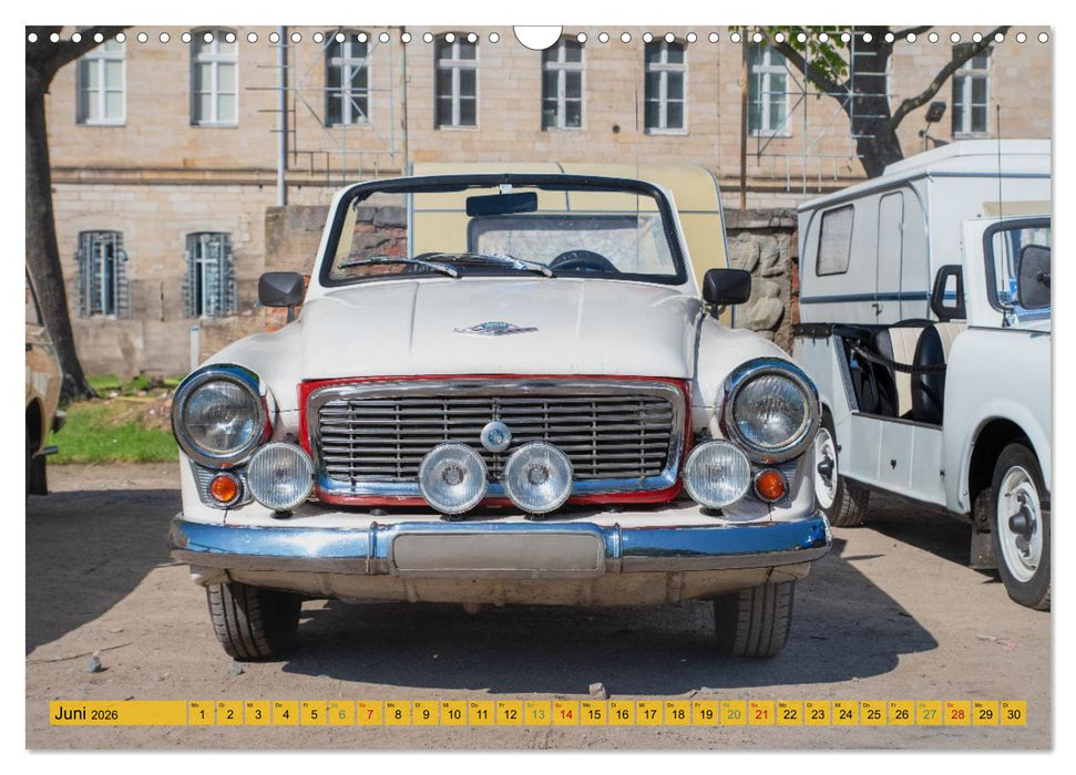 Duroplast & Diesel - DDR Fahrzeuge die keiner vergisst von Tanja Riedel (CALVENDO Wandkalender 2026)