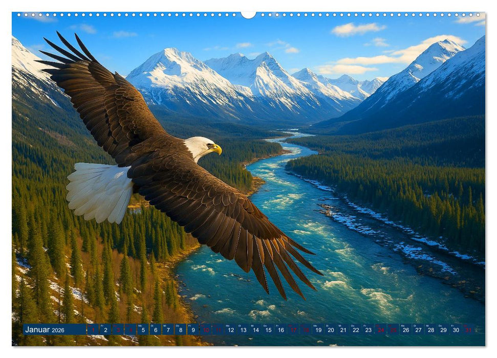 Über dem Vogelflug (CALVENDO Wandkalender 2026)