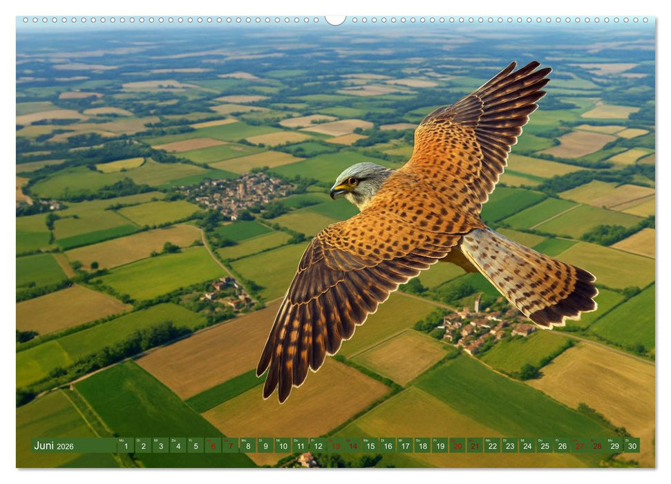 Über dem Vogelflug (CALVENDO Wandkalender 2026)