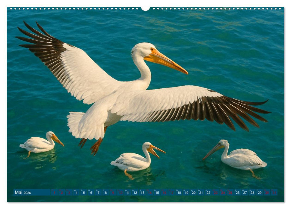 Über dem Vogelflug (CALVENDO Premium Wandkalender 2026)