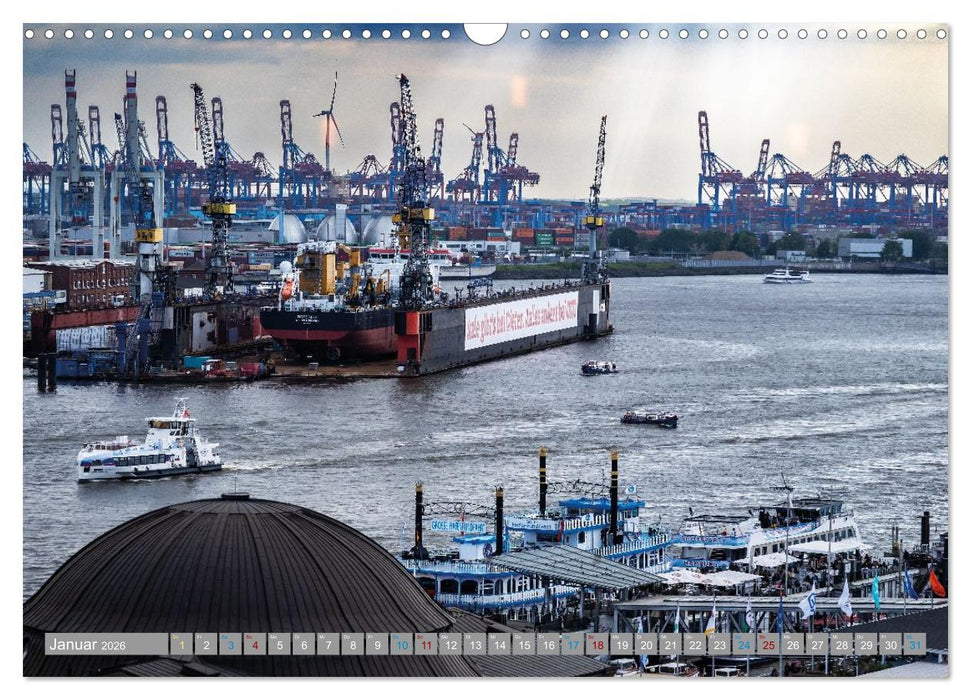 Mein Hamburg - Stadt am Wasser (CALVENDO Wandkalender 2026)