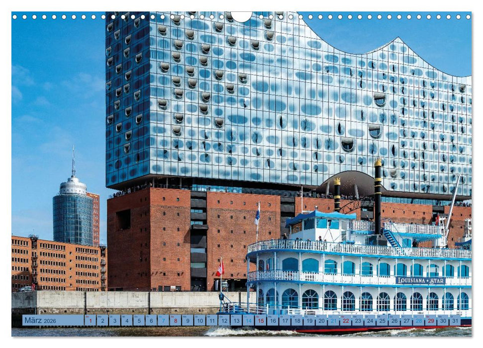 Mein Hamburg - Stadt am Wasser (CALVENDO Wandkalender 2026)