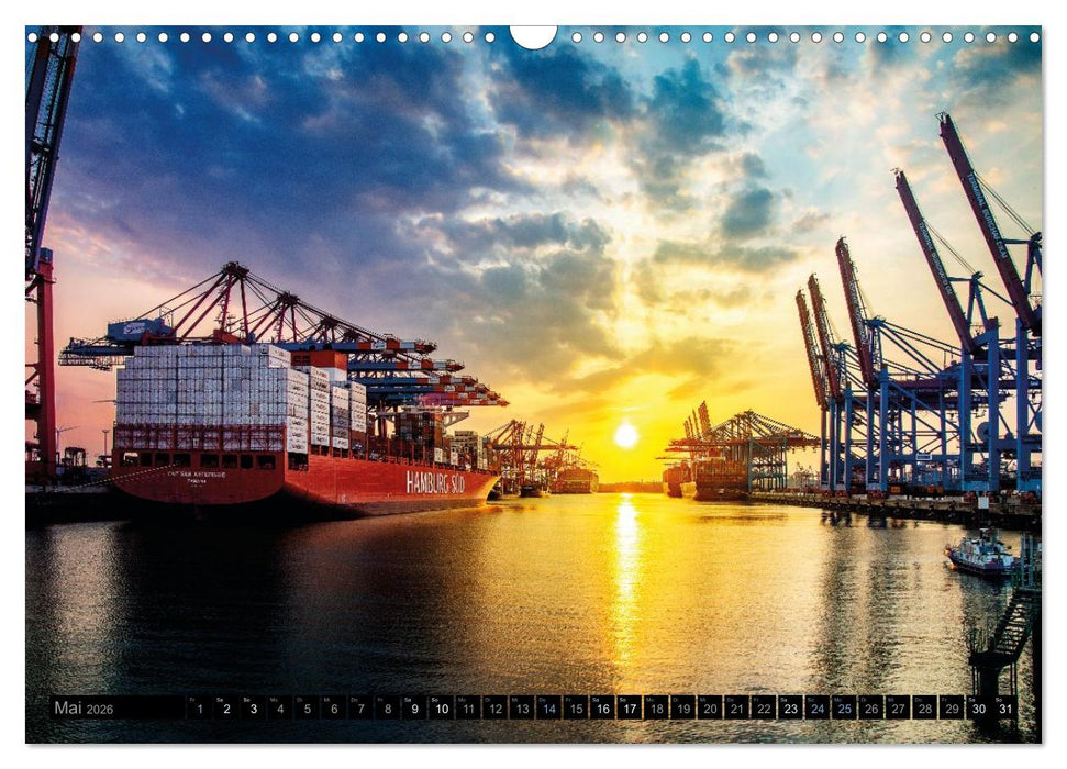 Mein Hamburg - Stadt am Wasser (CALVENDO Wandkalender 2026)