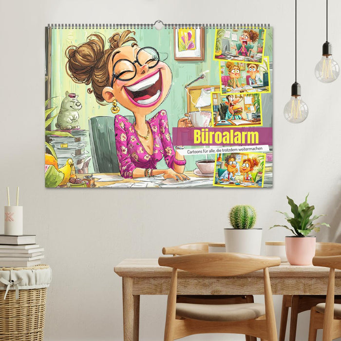Büroalarm. Cartoons für alle, die trotzdem weitermachen (CALVENDO Wandkalender 2026)