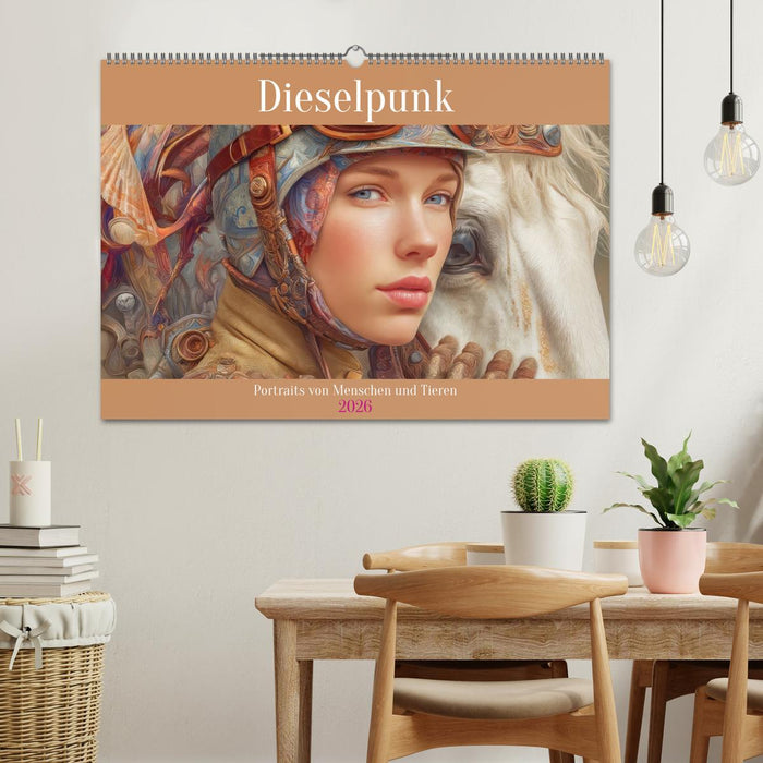 Dieselpunk - Portraits von Menschen und Tieren (CALVENDO Wandkalender 2026)
