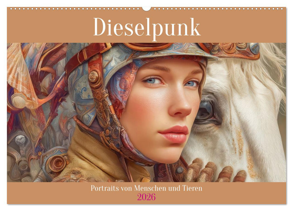 Dieselpunk - Portraits von Menschen und Tieren (CALVENDO Wandkalender 2026)
