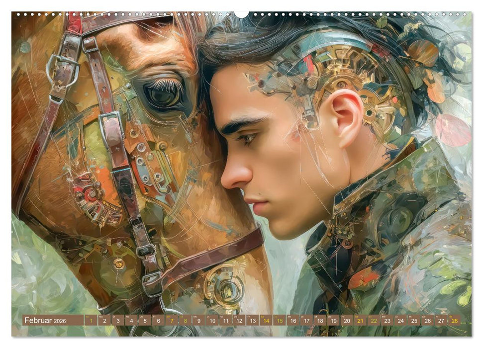 Dieselpunk - Portraits von Menschen und Tieren (CALVENDO Wandkalender 2026)