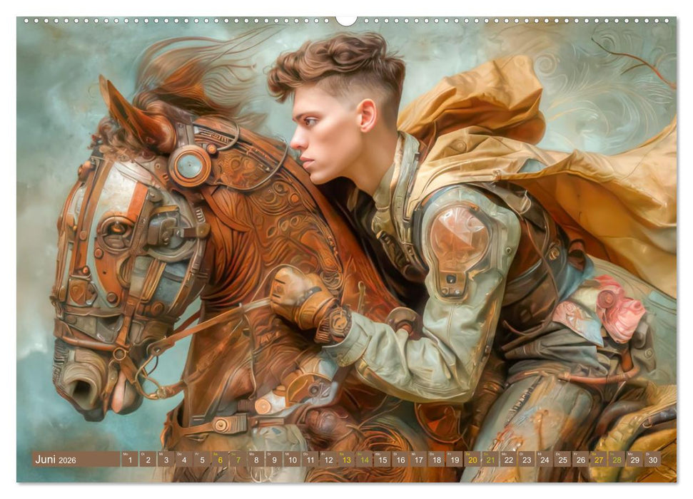 Dieselpunk - Portraits von Menschen und Tieren (CALVENDO Wandkalender 2026)