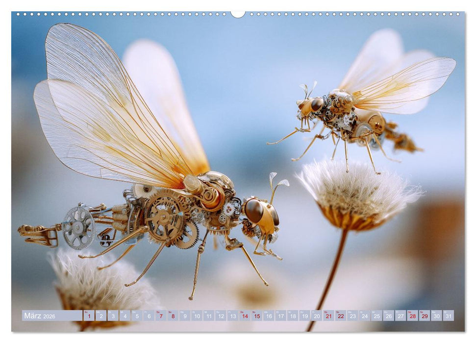 Insecta Mechanica. Fantastische Flügelwesen zwischen Technik und Natur (CALVENDO Wandkalender 2026)