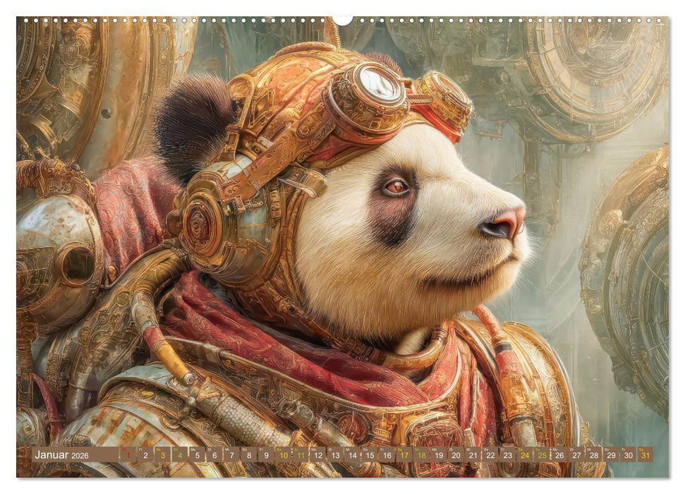 Dieselpunk - Portraits von Menschen und Tieren (CALVENDO Premium Wandkalender 2026)