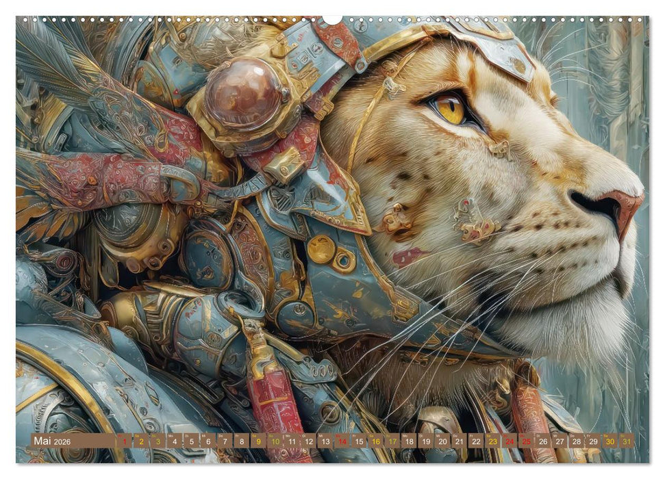 Dieselpunk - Portraits von Menschen und Tieren (CALVENDO Premium Wandkalender 2026)