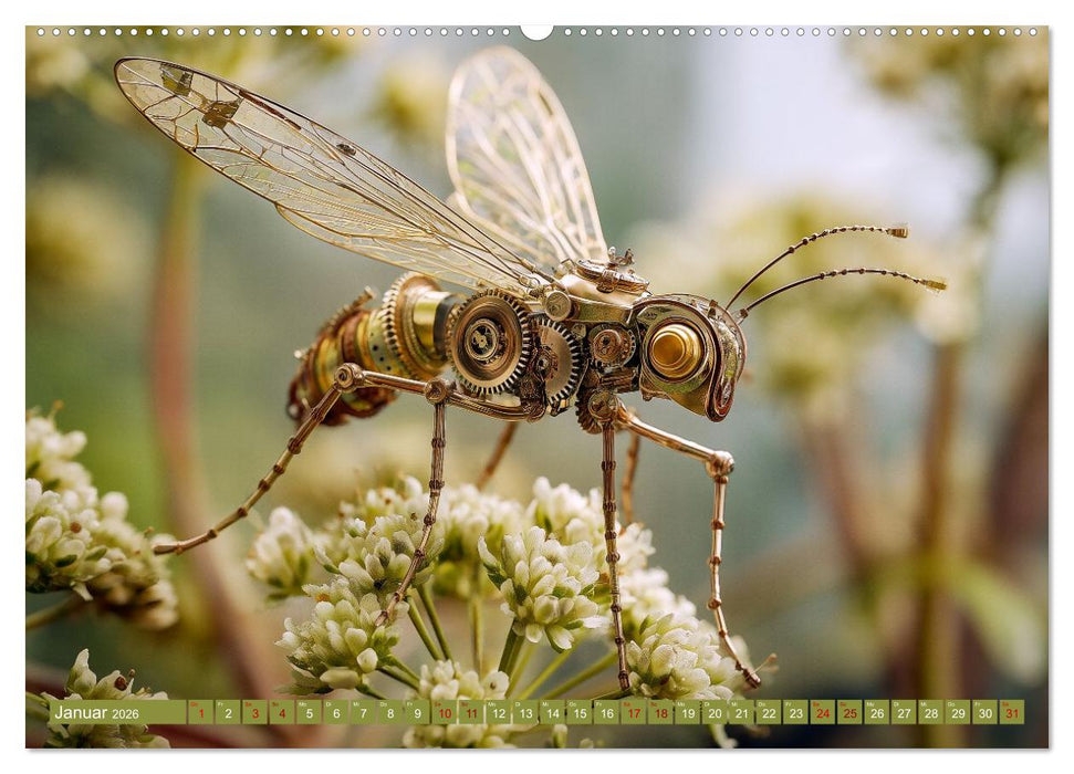 Insecta Mechanica. Fantastische Flügelwesen zwischen Technik und Natur (CALVENDO Premium Wandkalender 2026)