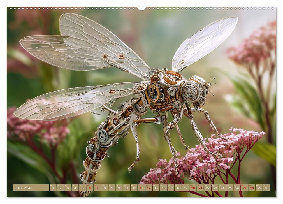 Insecta Mechanica. Fantastische Flügelwesen zwischen Technik und Natur (CALVENDO Premium Wandkalender 2026)