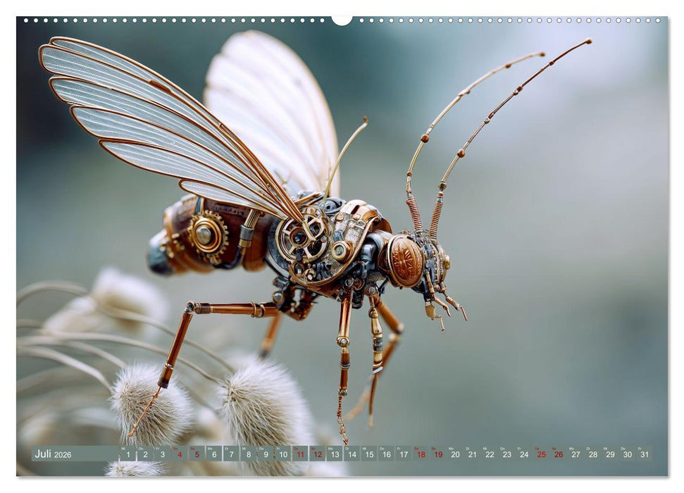 Insecta Mechanica. Fantastische Flügelwesen zwischen Technik und Natur (CALVENDO Premium Wandkalender 2026)