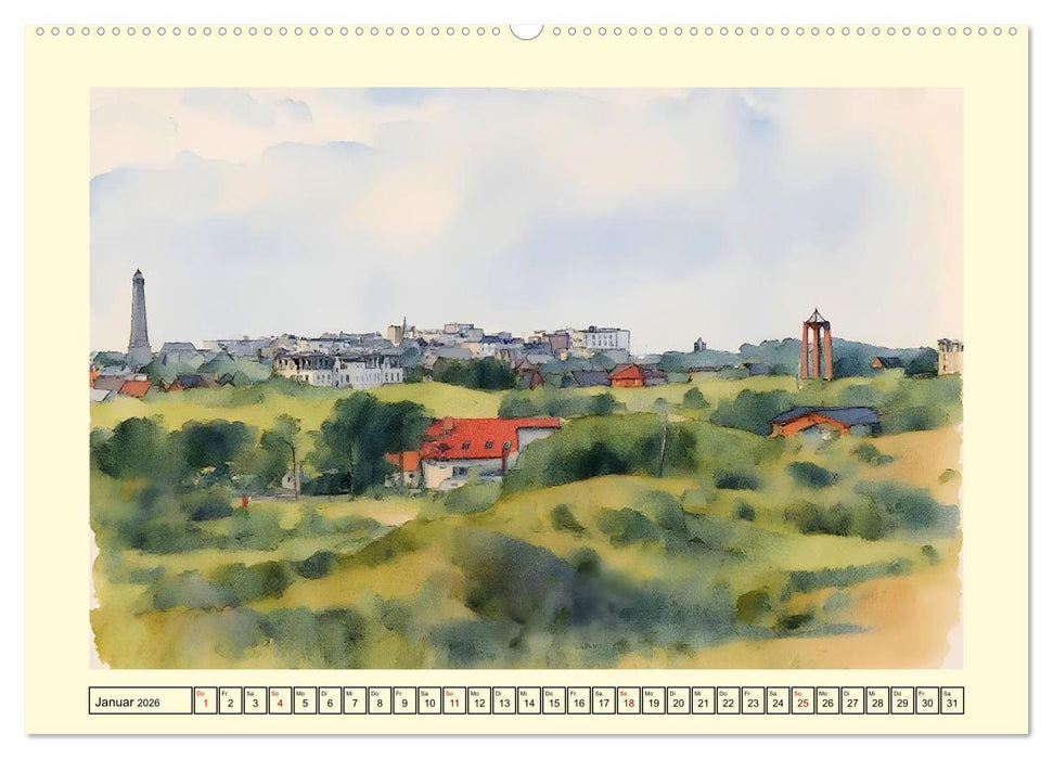 BORKUM Perle der Nordsee (CALVENDO Wandkalender 2026)