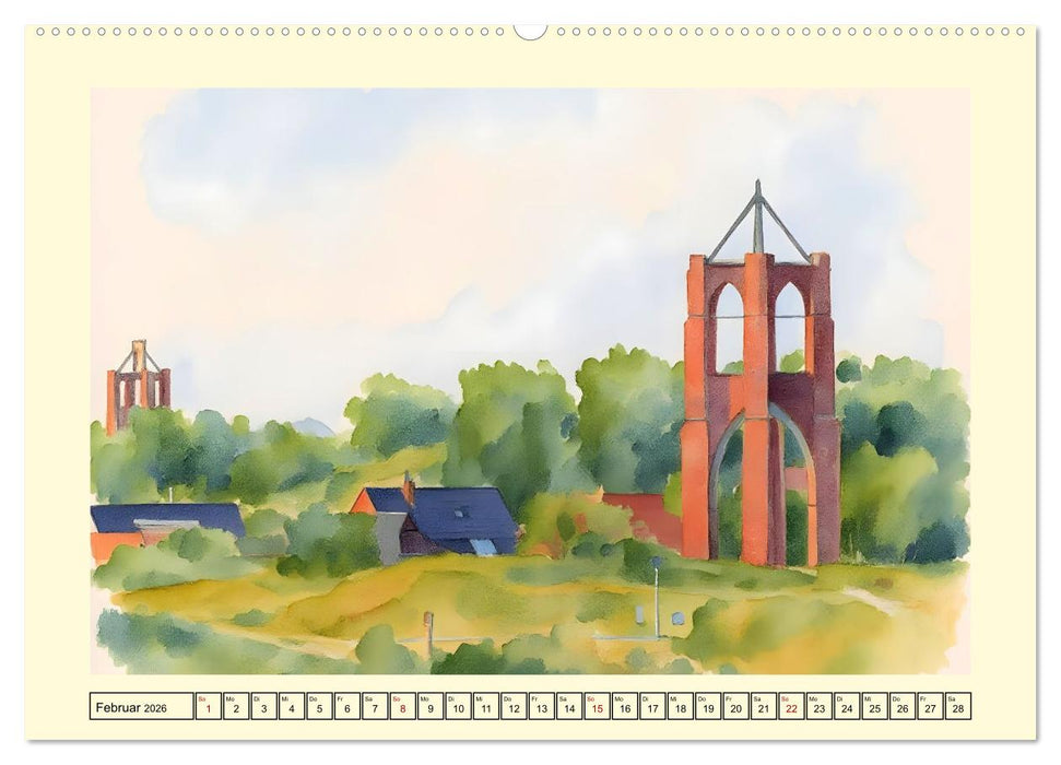 BORKUM Perle der Nordsee (CALVENDO Wandkalender 2026)