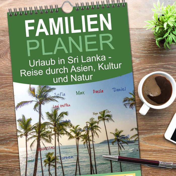 Urlaub in Sri Lanka - Reise durch Asien, Kultur und Natur (CALVENDO Familienplaner 2026)