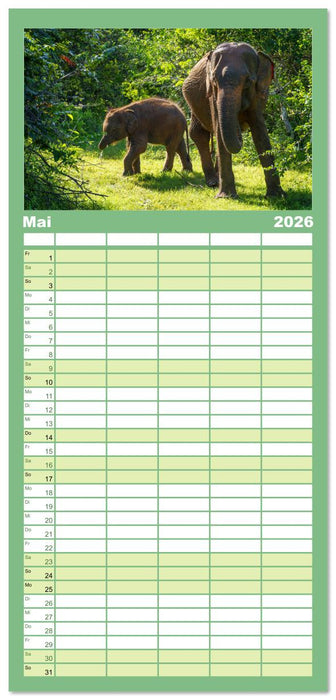 Urlaub in Sri Lanka - Reise durch Asien, Kultur und Natur (CALVENDO Familienplaner 2026)