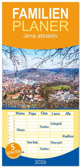 Jena attraktiv (CALVENDO Familienplaner 2026)