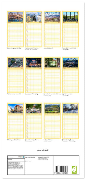 Jena attraktiv (CALVENDO Familienplaner 2026)
