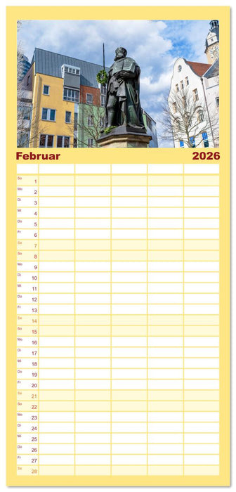 Jena attraktiv (CALVENDO Familienplaner 2026)