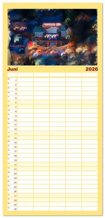 Jena attraktiv (CALVENDO Familienplaner 2026)