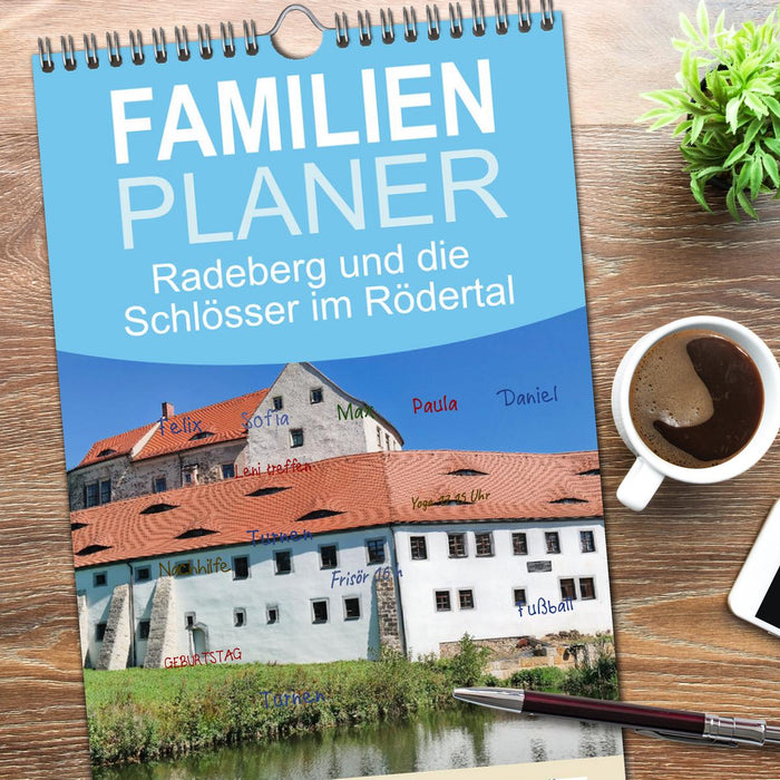 Radeberg und die Schlösser im Rödertal (CALVENDO Familienplaner 2026)
