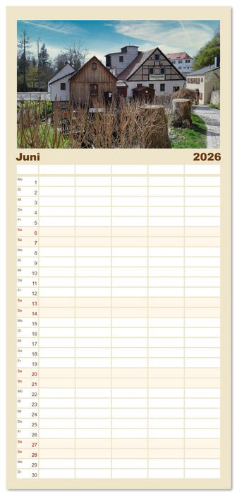 Radeberg und die Schlösser im Rödertal (CALVENDO Familienplaner 2026)