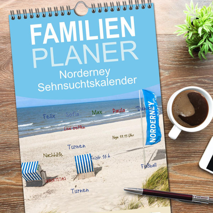 Norderney Sehnsuchtskalender (CALVENDO Familienplaner 2026)