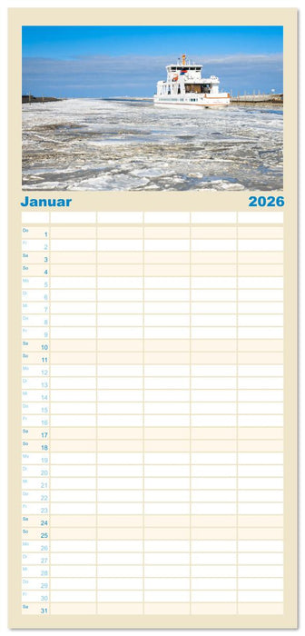 Norderney Sehnsuchtskalender (CALVENDO Familienplaner 2026)