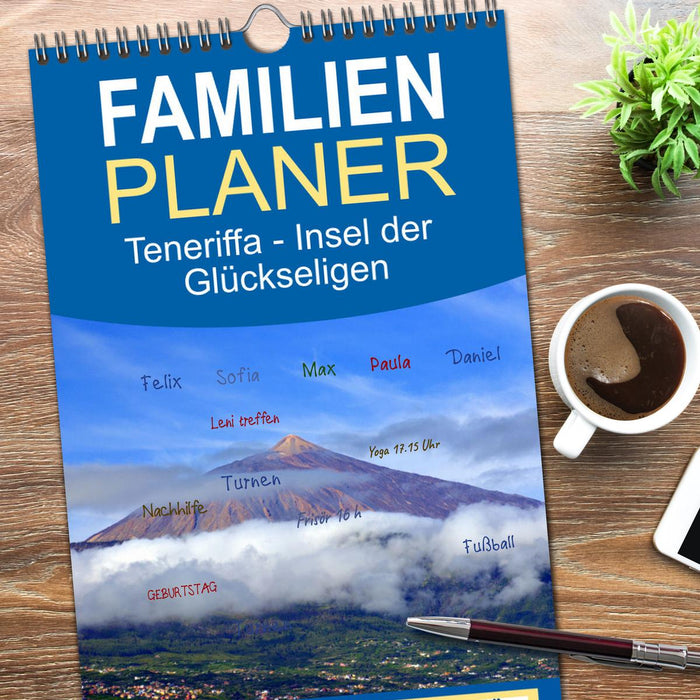 Teneriffa - Insel der Glückseligen (CALVENDO Familienplaner 2026)