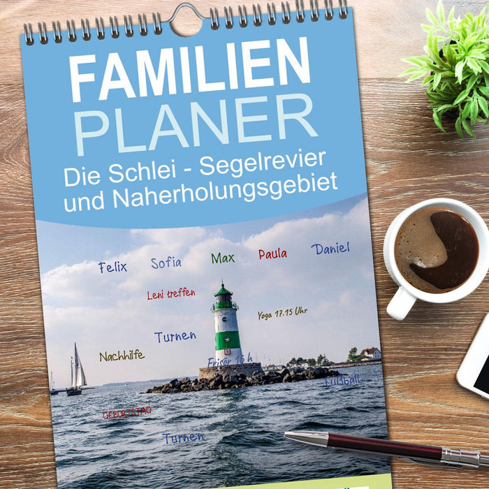 Die Schlei - Segelrevier und Naherholungsgebiet (CALVENDO Familienplaner 2026)