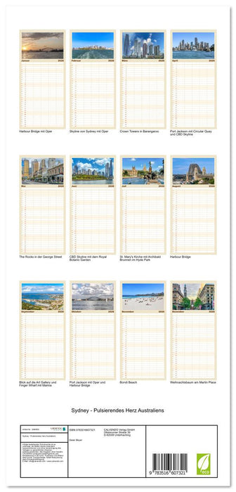 Sydney - Pulsierendes Herz Australiens (CALVENDO Familienplaner 2026)