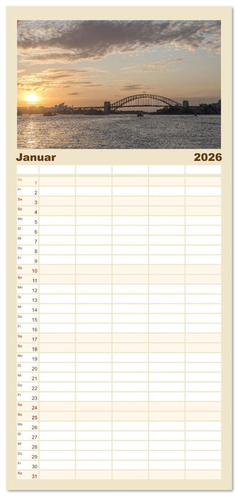 Sydney - Pulsierendes Herz Australiens (CALVENDO Familienplaner 2026)