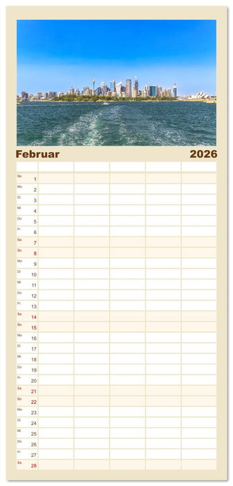 Sydney - Pulsierendes Herz Australiens (CALVENDO Familienplaner 2026)