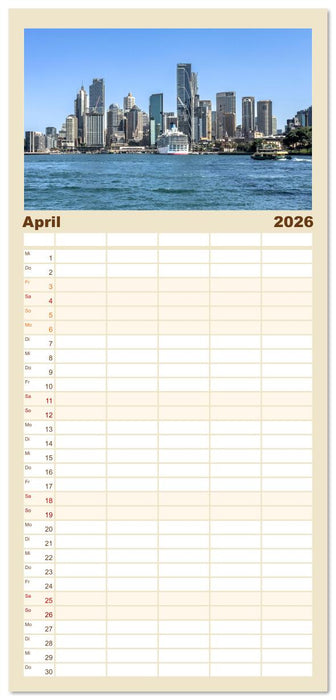Sydney - Pulsierendes Herz Australiens (CALVENDO Familienplaner 2026)