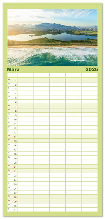 Brasilien - Das einzigartige Land in Südamerika. (CALVENDO Familienplaner 2026)