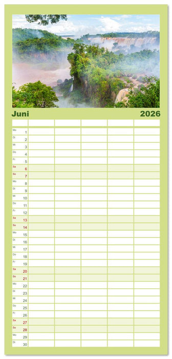 Brasilien - Das einzigartige Land in Südamerika. (CALVENDO Familienplaner 2026)