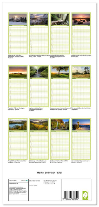 Heimat Entdecken - Eifel (CALVENDO Familienplaner 2026)